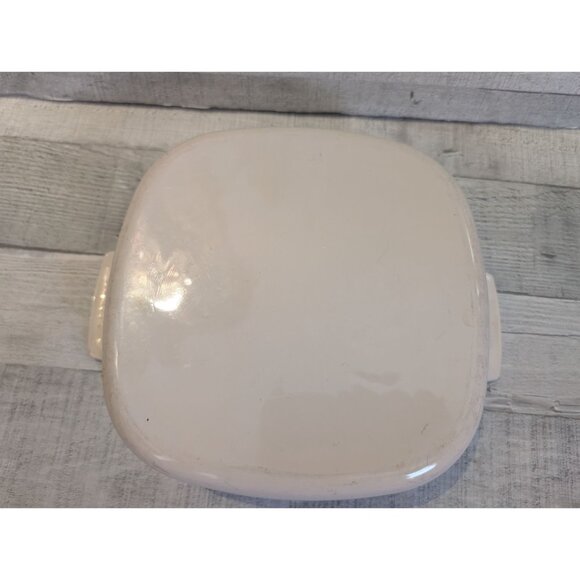 Corning Ware Square Casserole Dish With Handles 2.8L USA Floral Pattern Off-Whit - Picture 4 of 6